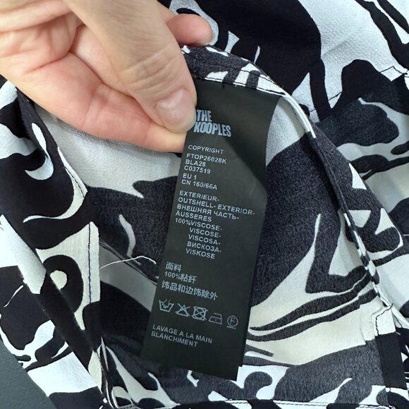 NWT | The Kooples | Panther Print Long Sleeve Blouse - Picture 11 of 12